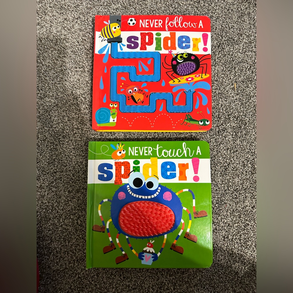 Never Touch/Follow a Spider Interactive Kids Book Set